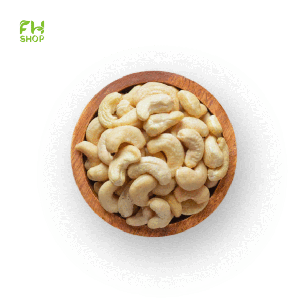 cashew nut white background